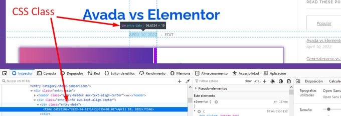 Datum Wordpress post verwijderen CSS Class Inspect Datum Wordpress post verwijderen CSS Class Inspect