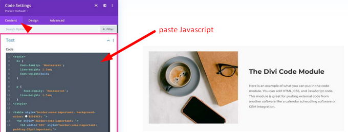 Javascript toevoegen aan Wordpress Divi Javascript toevoegen aan Wordpress Divi