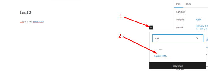 Javascript toevoegen aan Wordpress Gutenberg Javascript toevoegen aan Wordpress Gutenberg