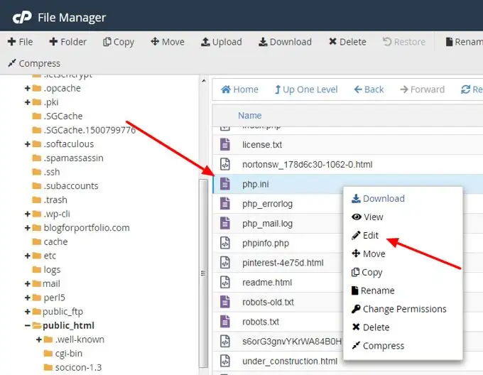 Waar is php.ini in Cpanel Waar is php.ini in Cpanel