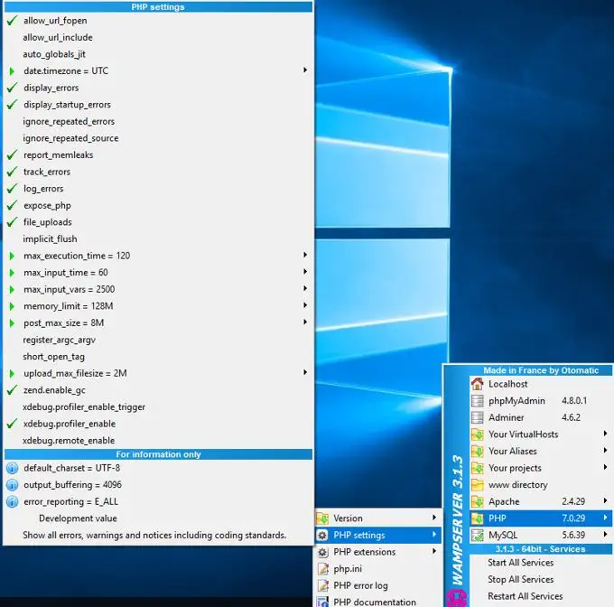 Waar is php.ini in WAMP? Waar is php.ini in WAMP?