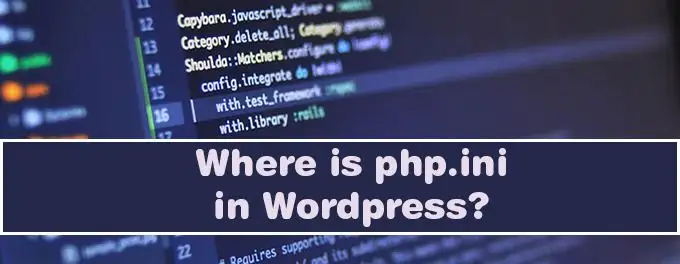 Waar is php.ini in WordPress Waar is php.ini in WordPress