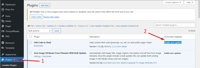 WordPress Auto-Update uitzetten Plugins met Automatische Updates WordPress Auto-Update uitzetten Plugins met Automatische Updates