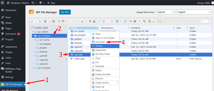 Wordpress mediabibliotheek downloaden Filemanager plugin Wordpress mediabibliotheek downloaden Filemanager plugin
