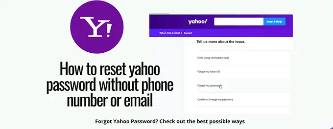 Yahoo Mail-account herstellen zonder email