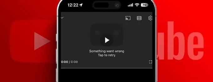 Fix YouTube-fout 'Er is iets misgegaan' YouTube-fout 'Er is iets misgegaan. Tik om het opnieuw te proberen'